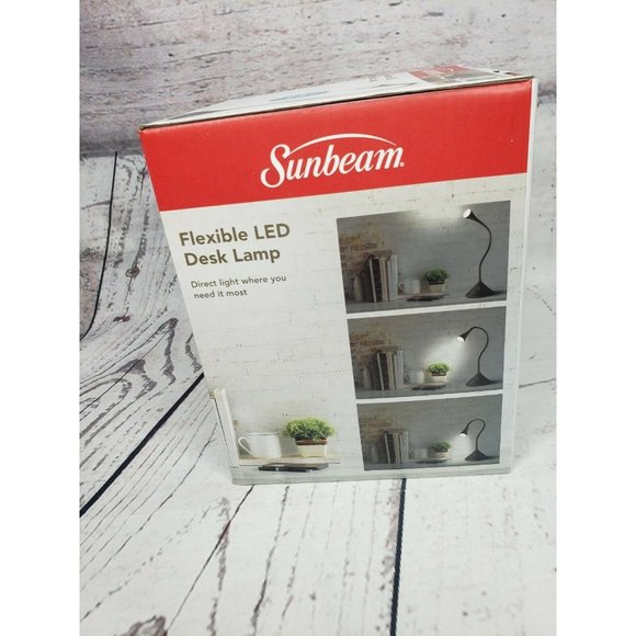 Lot Of 2 LED Gooseneck Desk Lamp Energy Star Beam Angle Sunbeam Light New - Picture 9 of 11